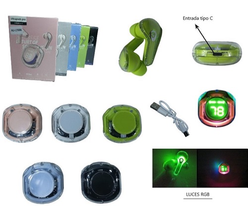 Auriculares Bluetooth Carga Digital 17006ii